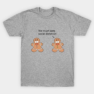 Gingerbread cookies keeping social distance during the pandemic T-Shirt